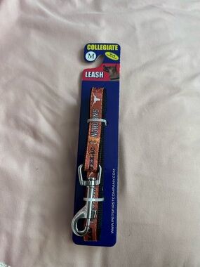 Pets First Orange Collegiate Dog Leash with Metal Clip